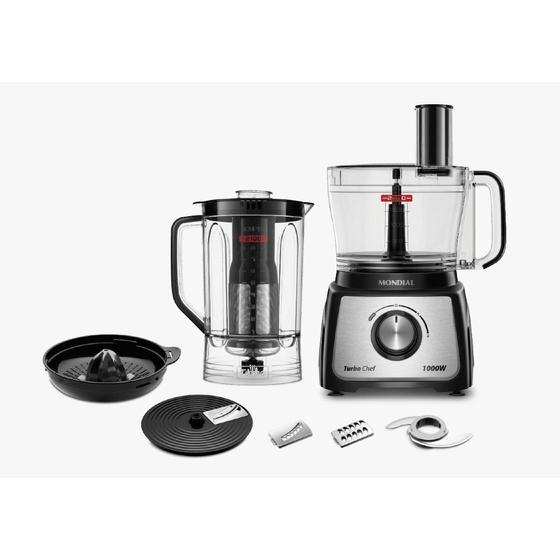 Multiprocessador Turbo Chef 7 em 1 Mondial MPN-01-BE 1000W Menor preço em Multiprocessador Turbo Chef 7 em 1 Mondial MPN-01-BE 1000W