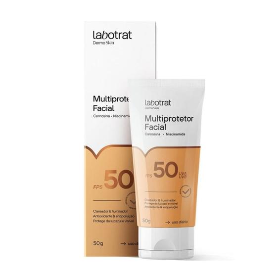 Imagem de Multiprotetor Facial FPS 50 UVA UVB Creme Labotrat Dermo Skin 50g