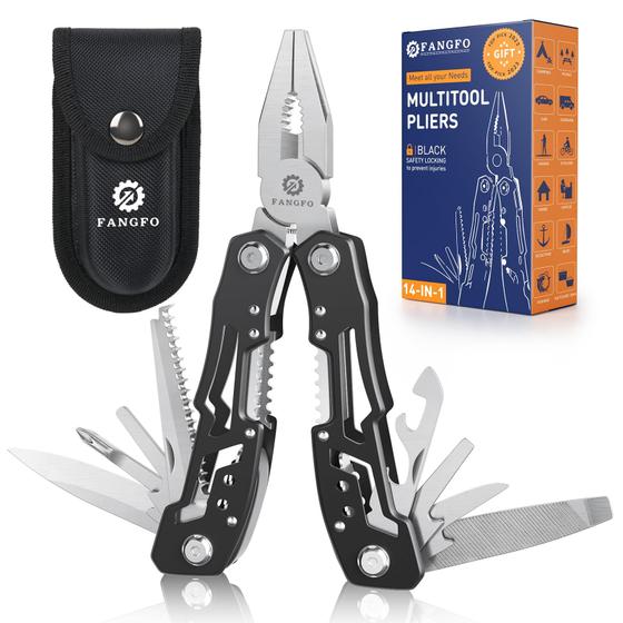 Imagem de Multitool 14 em 1 com Aço Inoxidável e Trava de Segurança