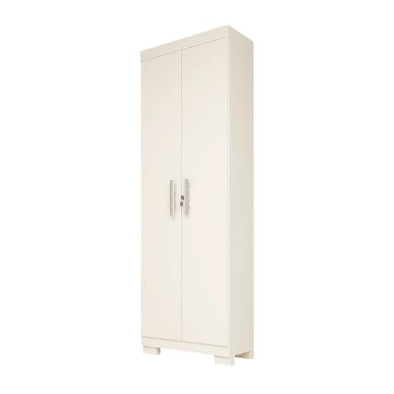 Imagem de Multiuso 2 Portas com Fechadura 100% MDF Íris Acp Móveis Branco