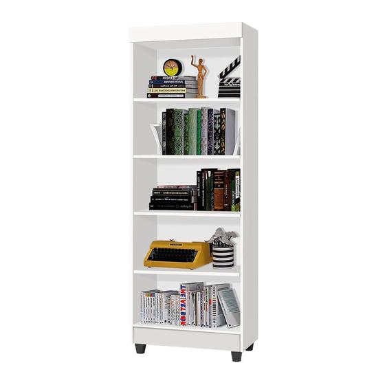 Imagem de Multiuso Livreiro Aspen Branco J&A Móveis Decoração