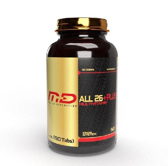 Multivitamínico ALL 26+PLUS (90 tabs) Padrão Único Muscle
