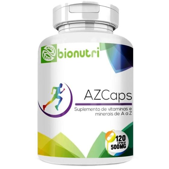 Imagem de Multivitamínico de A-Z Polivitamínico 120 Caps 500 mg - Bionutri