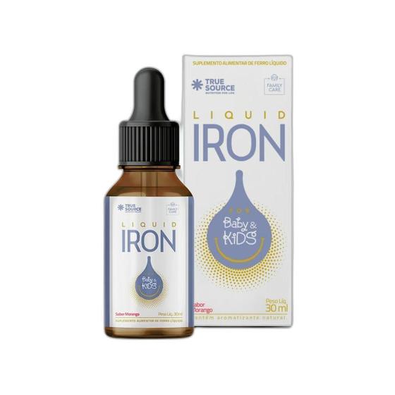 Imagem de Multivítaminico Ferro Liquid Iron Baby Kids True Source 30Ml