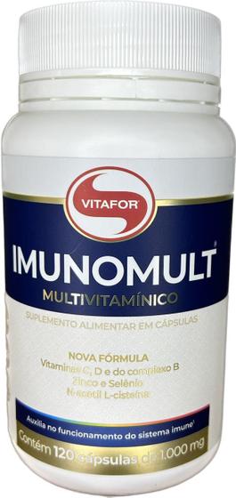 Imagem de Multivitamínico Imunomult 1000 Mg Vit C 120 Caps Vitafor