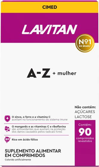 Imagem de Multivitamínico Lavitan AZ Para Mulher Com 90 Comprimidos