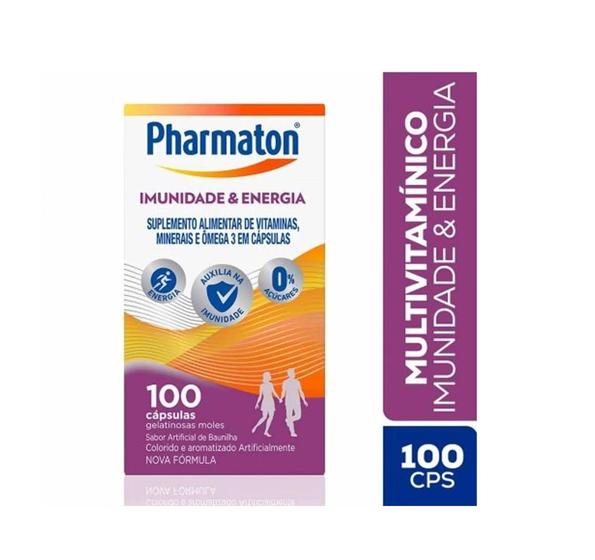 Multivitamínico Pharmaton Imunidade e energia 100 Cápsulas -Sanofi ...