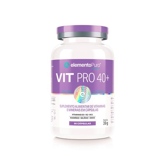 Imagem de Multivitamínico VIT PRO 40+ Elemento Puro - 60 cápsulas