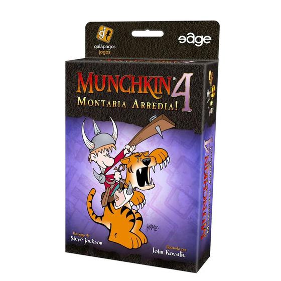 Imagem de Munchkin 4 Montaria Arredia Expansão de Jogo de Cartas Galapagos MUN004