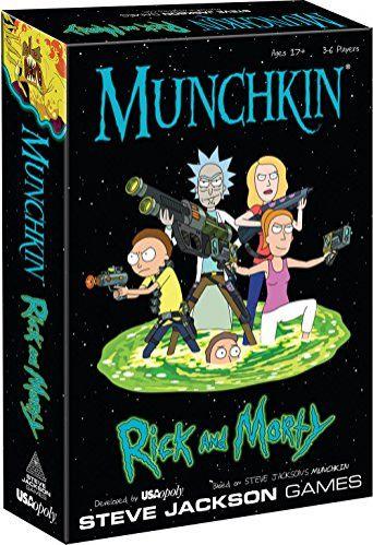 Imagem de Munchkin: Rick and Morty Card Game  Rick and Morty Adult Swim Munchkin Board Game   de mercadorias de Rick e Morty oficialmente licenciados Jogo de Munchkin dos Jogos de Steve Jackson