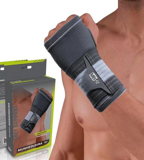 Munhequeira Alta Compressão Tendinite Punho Elástica Unissex - MBfit Menor preço em Munhequeira Alta Compressão Tendinite Punho Elástica Unissex - MBfit