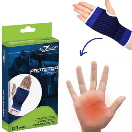 Imagem de Munhequeira de Pulso Proteção Para Punho Dedo Livre Original - Art Sport