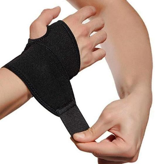 Imagem de Munhequeira Para Tendinite Órtese Ajustável Neoprene Pulso