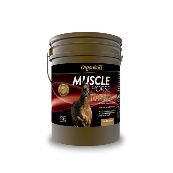 Muscle Horse Turbo 15kg Organnact Vitaminas e Suplementos para Pet Magazine Luiza