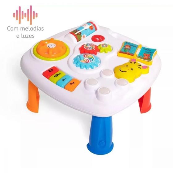 Imagem de Music Table com Luz e Som Didatico Branco Ta Te Ti 0883
