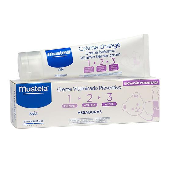 Mustela Bébé Creme Contra Assadura Vitaminado 123 com 110g - Creme ...