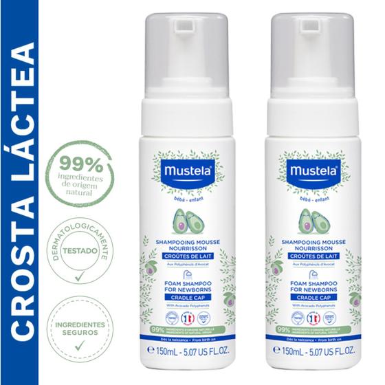 Imagem de Mustela Shampoo Especial Espuma Recém Nascido 150ml - 02un