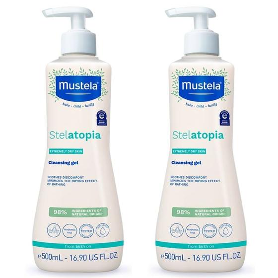 Imagem de Mustela Stelatopia Pele Suave Macia Sem Ressecamentos 02 un