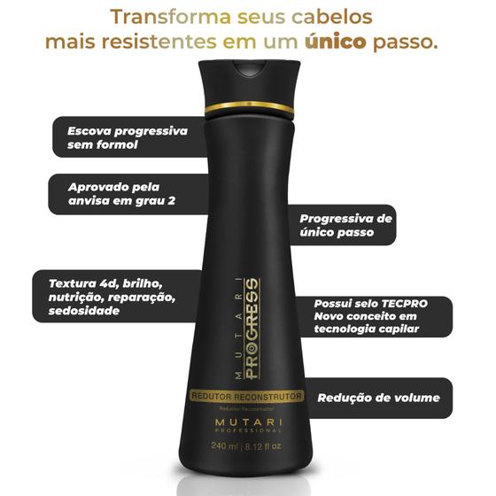 Imagem de Mutari Progress 240ML Progressiva Profissional Alta Performance Sem Formol