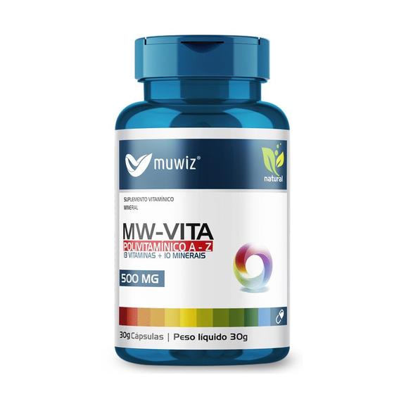 Imagem de MW VITA - POLIVITAMÍNICO A-Z 30 Cápsulas 500mg MUWIZ