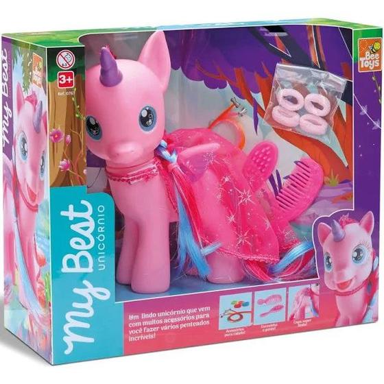 Imagem de MY BEST Unicornio Rosa Bee TOYS 0791