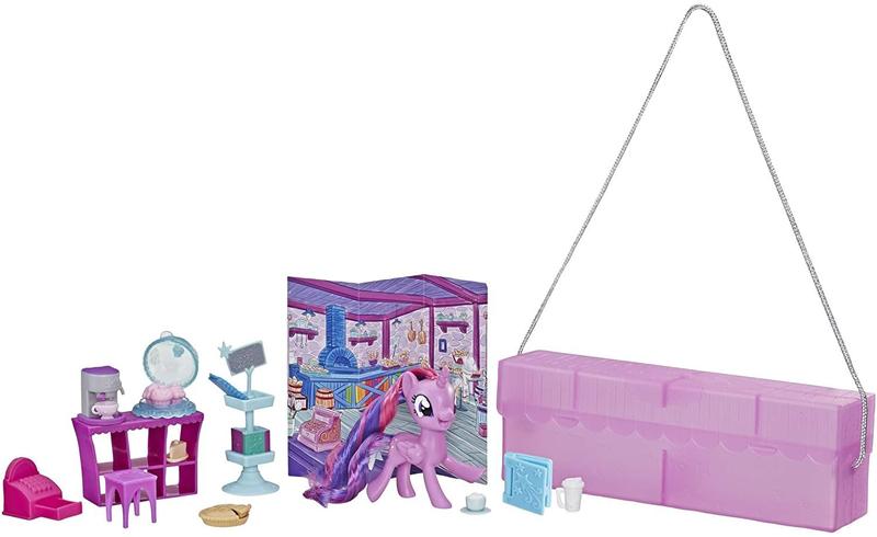 Imagem de My Little Pony Toy On-The-Go Twilight Sparkle -14 acessórios e caixa de armazenamento, crianças de 3 anos de idade e up