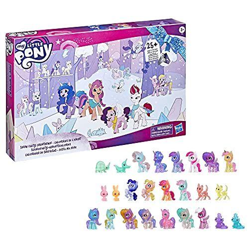 Imagem de My Little Pony: Um filme da nova geração de festa de neve calendário advento para crianças - 25 peças surpresa, incluindo 16 figuras de pônei