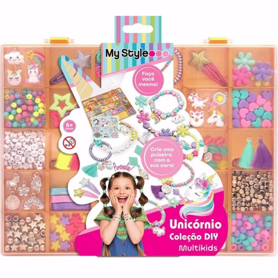 Imagem de My Style Kit Pulseiras Unicórnio Coleção DIY - Multikids