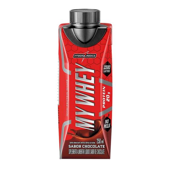 Imagem de My Whey Protein Shake Integralmédica com 20g de Proteína Sabor Chocolate 250ml