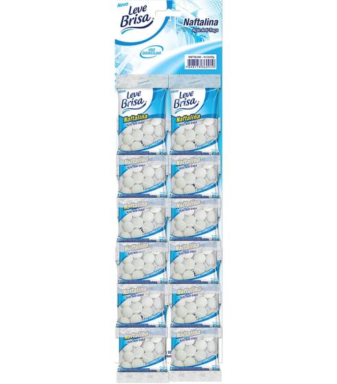 Imagem de Naftalina Leve Brisa Cartela Com 12 Un De 25g Cada