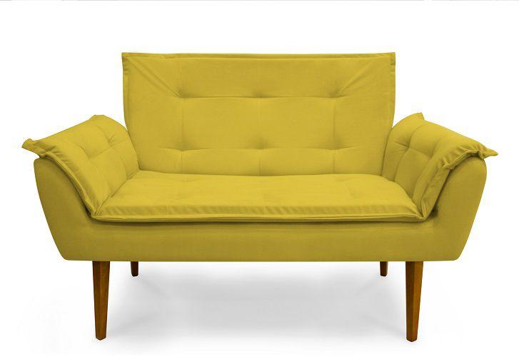 Imagem de Namoradeira Opala Suede Amarelo - MeularDecor