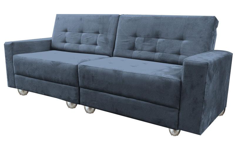 Imagem de Namoradeira Sofa Lilian 2,40 C/ Duas Almofadas GRAFITTE