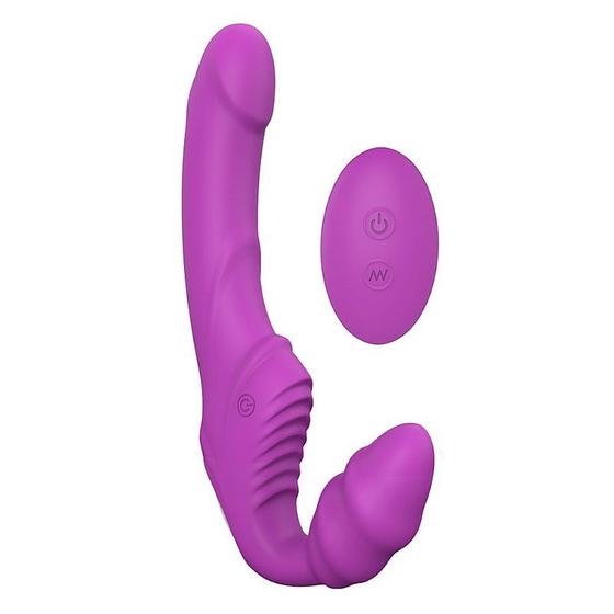 Imagem de Nana S-Hande Vibrador Strapless Controle Remoto 9 Modos de Vibração a Prova D'Água 21,8 x 3,1 cm