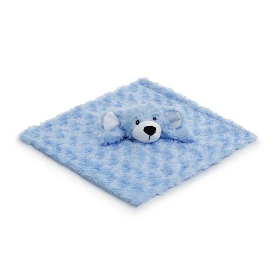 Imagem de Naninha Comfy Toque Macio 3D Cachorrinho Azul 36x36 - Loani