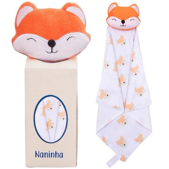 Naninha para Bebê Raposinha Laranja Menor preço em Naninha para Bebê Raposinha Laranja