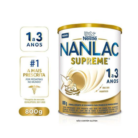 Imagem de Nanlac Supreme 1+ Fórmula Infantil Nestlé Lata 800g
