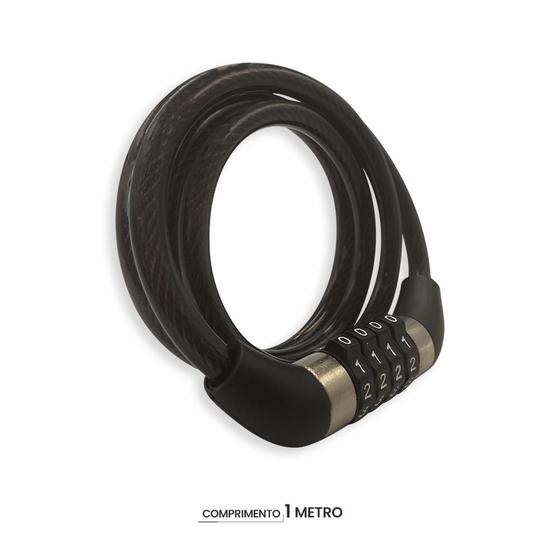 Imagem de "Não importa onde você vá, sua bicicleta estará sempre protegida com a Corrente Cadeado Antifurto com Senha. Com seu cab