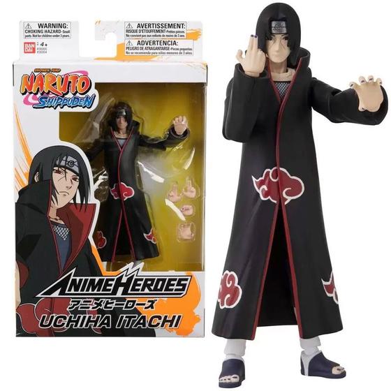 Naruto Boneco Articulado Bandai Itachi Uchiha Fun - F0051-4 - Bonecos ...