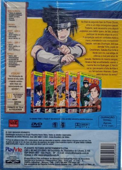 Imagem de NARUTO BOX 03 - DVD NARUTO  05 DISCOS  ( VOLUMES  11 - 12 - 13 - 14 e 15)  - ORIGINAIS e LACRADOS