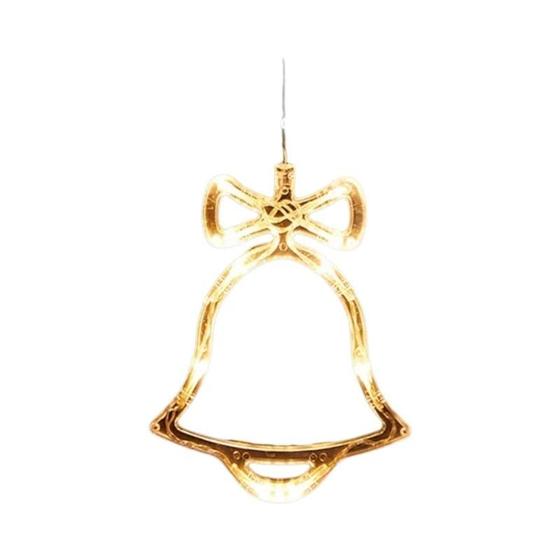 Imagem de Natal Led Floco De Neve Santa Pendurado Lâmpada Decoração De Janela Casa Natal Ano Novo Ornamentos