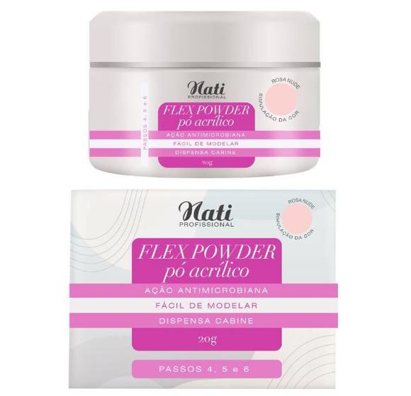 Imagem de Nati Profissional Pó Acrílico Flex Powder Rosa Nude - 20g