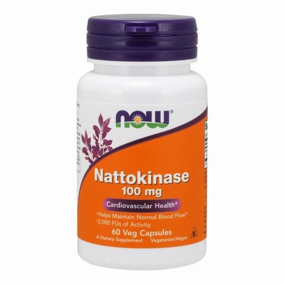 Imagem de Nattokinase 60 Vcaps da Now Foods (pacote com 6)