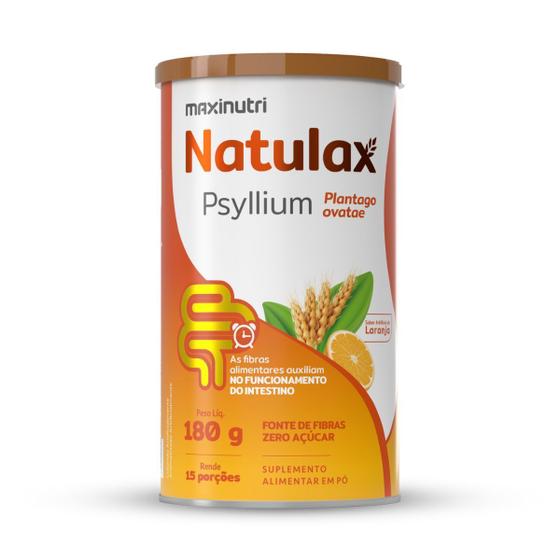 Imagem de Natulax psyllium laranja 176g - maxinutri