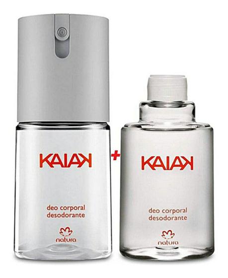 Natura Kit Deo Corporal Regular (100ml) e Refil Kaiak Tradicional ...