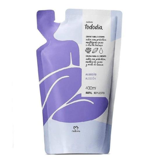 Natura Tododia Algodão Refil Hidratante Corporal 400ml Menor preço em Natura Tododia Algodão Refil Hidratante Corporal 400ml
