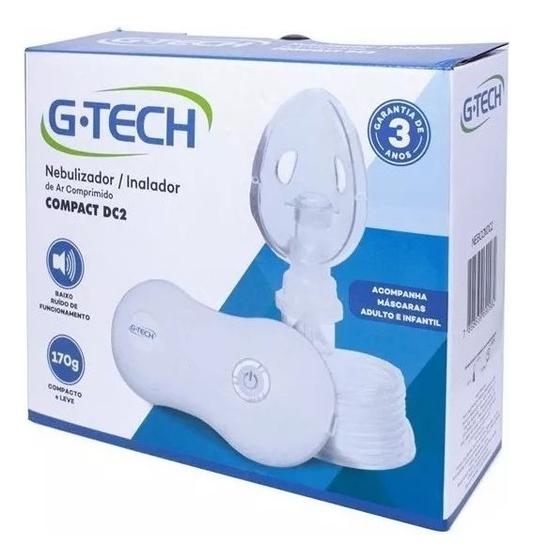 Imagem de Nebulizador e Inalador Portátil Ar Comprimido Infantil e Adulto Bivolt Compact DC2 - G-Tech