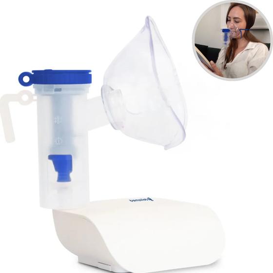 Nebulizador Inalador Compressor Aparelho de Inalação Silencioso Bivolt ...
