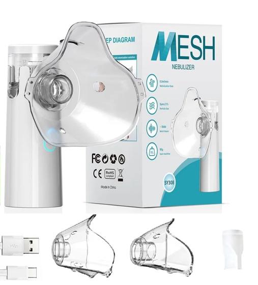 Imagem de Nebulizador inalador Portátil Ultrasonico Adultos Crianças Bivolt 110v / 220v