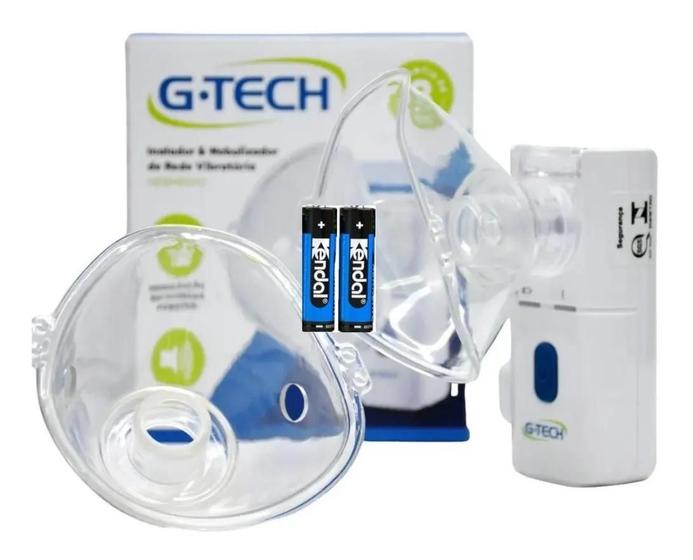 Imagem de Nebulizador Inalador Sem Fio + Cabo G-tech Nebmesh2