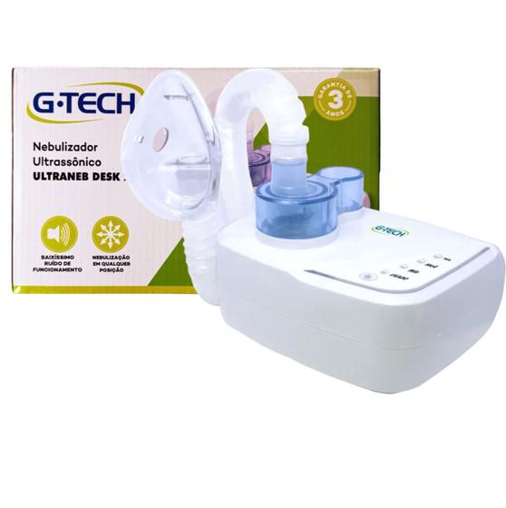 Imagem de Nebulizador Inalador Ultrassônico Adulto e Pediátrico G-tech